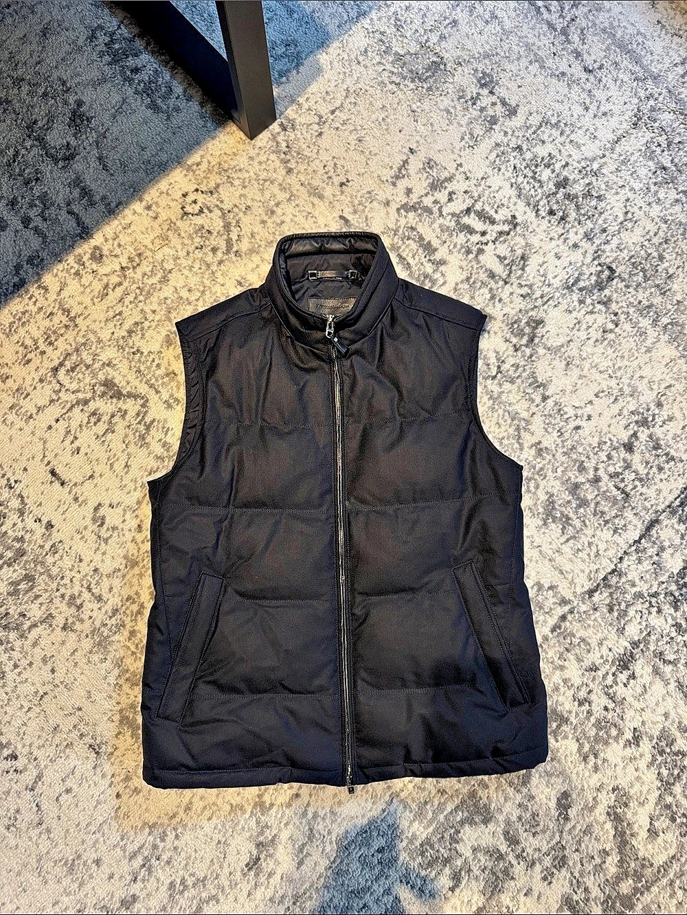 Ermenegildo Zegna Elements Light Puffer Vest Black Size 48